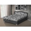 Manželská posteľ s úložným priestorom 170x200 cm sivá