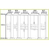 Kúpeľňová skrinka K13-17 rozmery