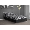 Čalúnená posteľ s úložným priestorom Mars 120x200 cm čierná
