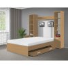Moderná posteľ s úložným priestorem 160x200 cm buk