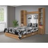 Moderná posteľ 160x200 cm orech lyon