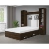 Moderná posteľ s úložným priestorem 160x200 cm orech