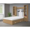 Moderná posteľ s úložným priestorem 160x200 cm buk