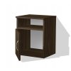 Moderný nočný stolík s dvierkami a poličkou orech