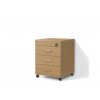 Kancelársky kontajner so šuplíkmi Alfa 60 š. 48 cm buk