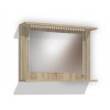 Retro kúpeľňová skrinka so zrkadlom, policou a LED osvetlením KR20 š. 90 cm dub sonoma