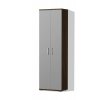 Predsieň vysoká skriňa s policami PR08 š. 60 cm orech sivá