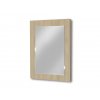 Predsieň zrkadlo na stenu PR10 š. 55 cm dub sonoma svetly