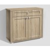 Predsieň retro komoda so zásuvkou, policami a dvierkami PRE15 š. 90 cm dub sonoma