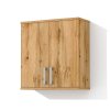Horná kúpeľňová skrinka K38 o šírke 60 cm v dekore dub wotan