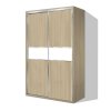 Šatníková skriňa s posuvnými dverami BETA HIT 40 agát