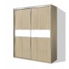 Šatníková skriňa s posuvnými dverami BETA HIT 42 agát