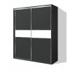 Šatníková skriňa s posuvnými dverami BETA HIT 42 antracit