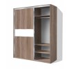 Šatníková skriňa s posuvnými dverami BETA HIT 42 dub sonoma tmavý