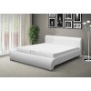Luxusná posteľ SEINA NEW s MOT 140 bielá EKO koža