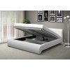 Luxusná posteľ SEINA NEW s MOT 140 bielá EKO koža