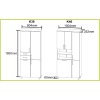 Kúpeľňová skrinka K40-rozmery
