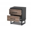 Nočný stolík Maroko antracit dub sonoma tmavý