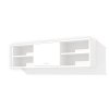 Závesná polica Alfa 153 s výklopnými dvierkami v dekore biela