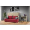Sklápacia posteľ s pohovkou VS 1056 o rozmere 200x90 cm agát, červená pohovka
