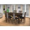 Jedálenský set pre 6 osob so stolom 140x115 cm a stoličkami v dekore ořech/kohútia stopa
