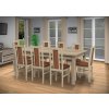 Jedálenský set pre 8 osob so stolom 190x115 cm a stoličkami v dekore dub sonoma/škoricová