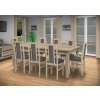 Jedálenský set pre 8 osob so stolom 190x115 cm a stoličkami v dekore dub sonoma/šedá