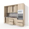 Sektorová kuchynská linka VS 265 KL21 s otvorenými dvierkami