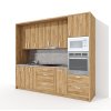 Sektorová kuchynská linka VS 265 KL21 v dekore orech lyon