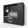 Sektorová kuchynská linka VS 265 KL22 v dekore antracit