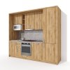 Sektorová kuchynská linka VS 265 KL22 v dekore orech lyon