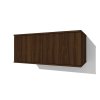 Závesná polica Alfa 206 s dvierkami, otváranie Tip-on, šírka 100cm. Dekor orech