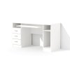 Počítačový stôl Alfa 312 v dekore biela