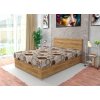 Posteľ s matracom Kongo 140 vo farebnom prevedení orech lyon a Mega 42