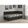 Válenda Yukon s polohováním pod hlavou a úložným prostorem v dekoru antracit a Mega 13 V3 sivá