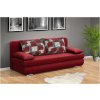 Rozkladacia pohovka s úložným priestorom na každodenné spanie Andy 140 cm červená