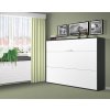 Sklápacia výklopná posteľ 140x200 cm VS 1056 antracit bielá
