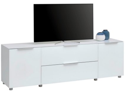 BIELA KOMODA S VYSOKÝM LESKOM