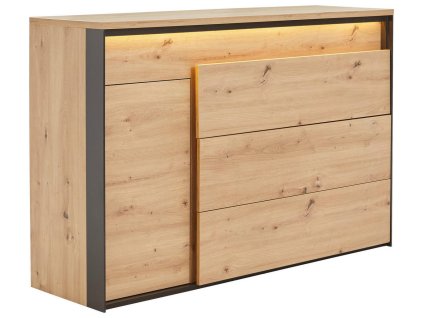ŠIROKÁ KOMODA s LED podsvietením