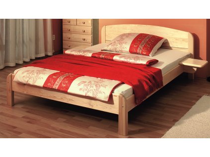 Gazel BERGHEN dřevěná postel N 160 přírodní