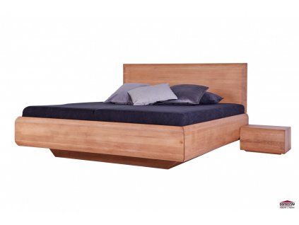 Manželská postel LEVITY buk 180 cm