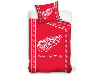 Hokejové povlečení NHL Detroit Red Wings Stripes 140x200 + 70x90