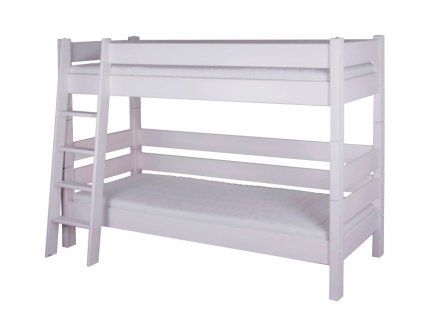 etážová postel sendy palanda buk bílá 180 cm výška