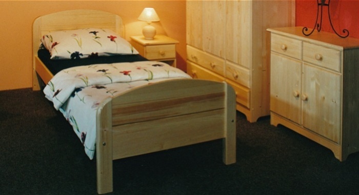 Gazel BERGHEN dřevěná postel 90 SENIOR - prodloužená 220cm