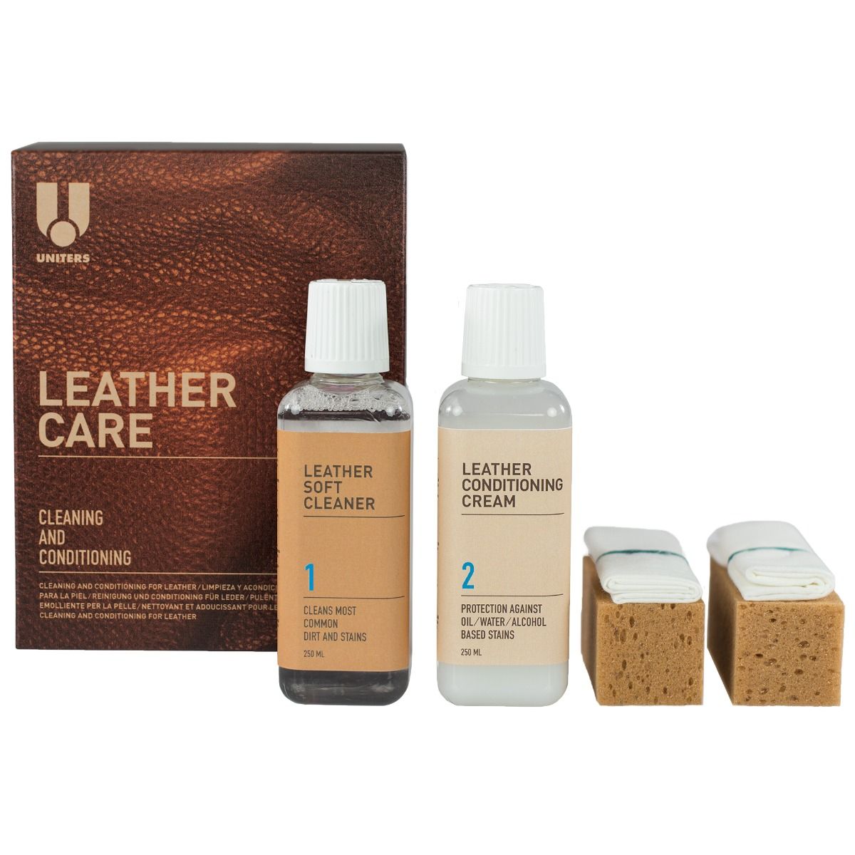 Leather Master - Maxi 250 velká sada (250 ml + 250 ml) - čistění a impregnace kůže