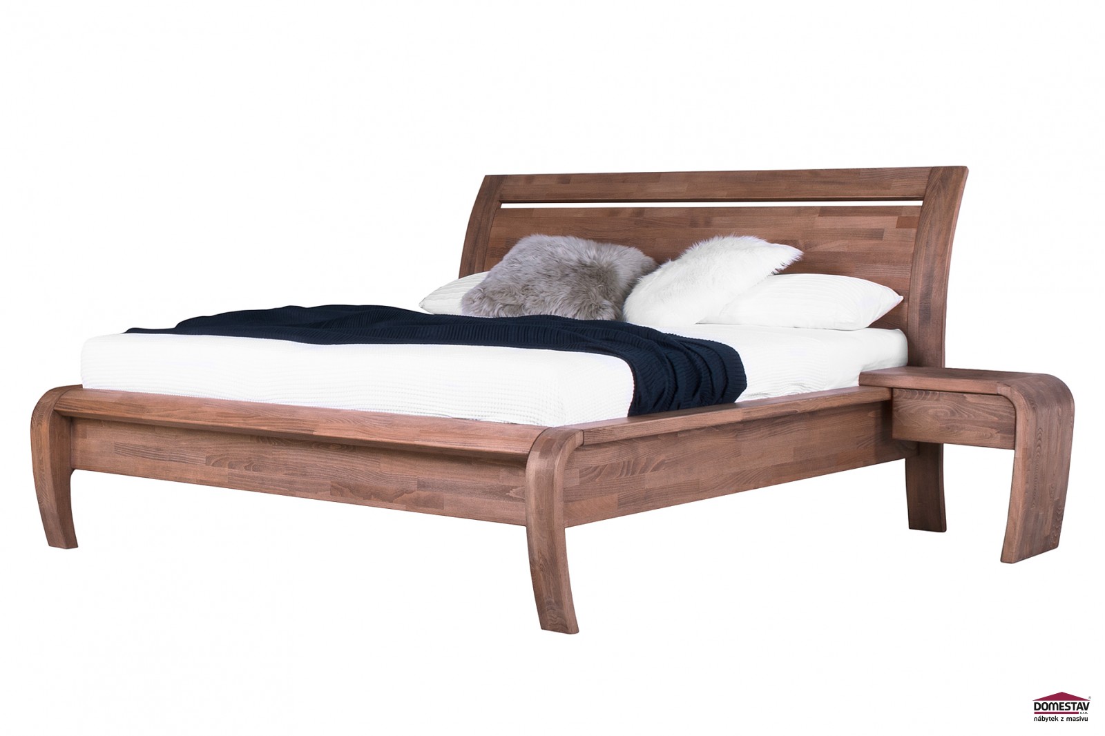 Domestav GRÁCIE manželská postel 180 cm buk cink olejovaný