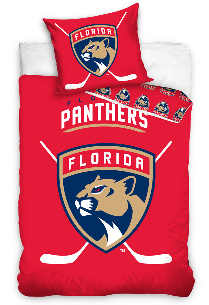 TipTrade s.r.o. Svítící povlečení NHL Florida Panthers 140x200 + 70x90