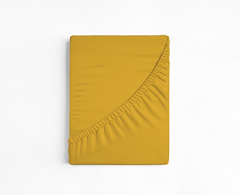 Matějovský napínací prostěradlo jersey s elastanem Medově žluté na matraci: 120 x 200 cm
