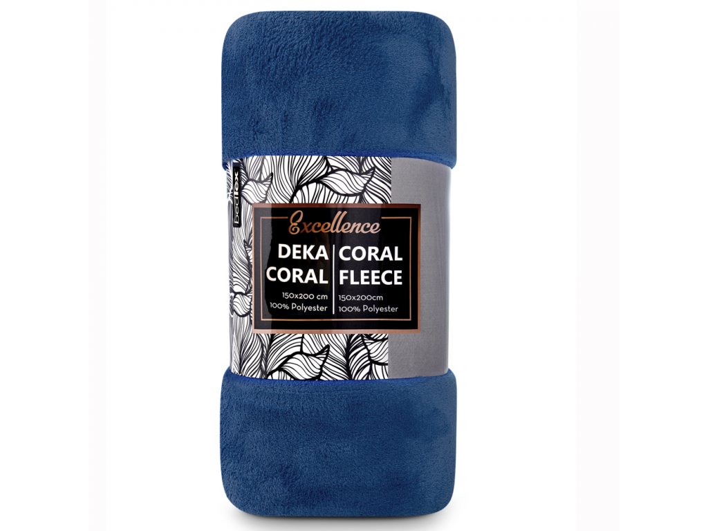 TipTrade s.r.o. Deka Coral mikroplyš 150x200 cm Barva: modrá