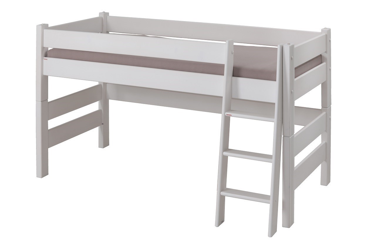 Gazel Sendy patrová postel 90x200 zvýšená 120 cm bílá